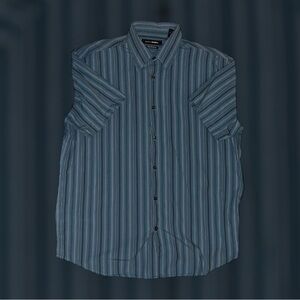 Men's Blue Striped Shirt